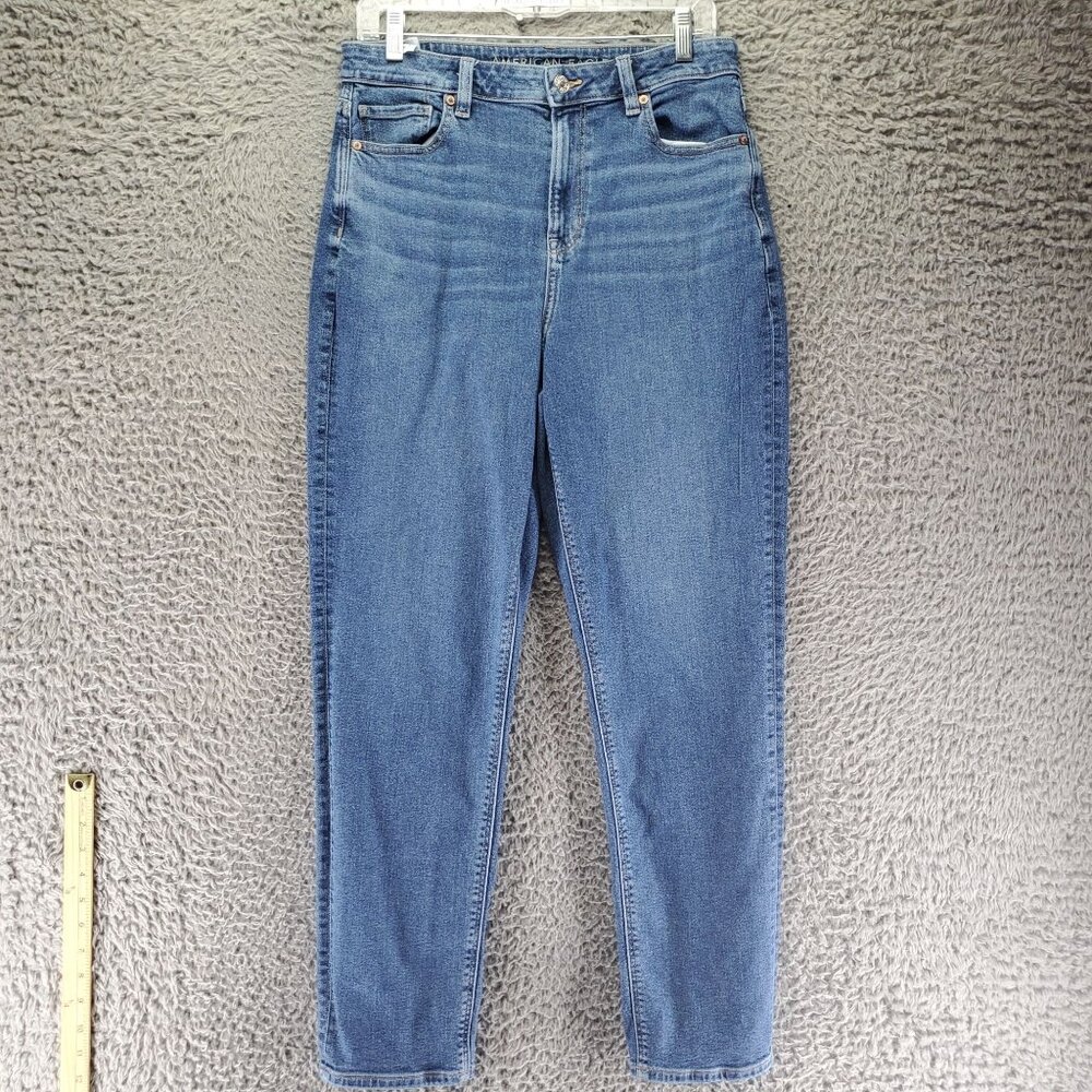 American Eagle Outfitters Jeans Women’s 10 Long Blue Mom Jean Stretch High Rise